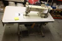 Lot 3 - BROTHER MODEL F40 ELECTRIC FLAT BED SEWING MACHINE, SINGLE PHASE ELECTRIC (VAT applicable)
