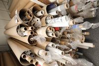 Lot 62 - PILE OF MIXED ROLLS OF BLIND FABRIC (VAT applicable)