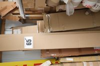 Lot 65 - QTY LEANING AGAINST WALL BEHIND RACK OF VARIOUS SIZE VENETIAN BLINDS (VAT applicable)