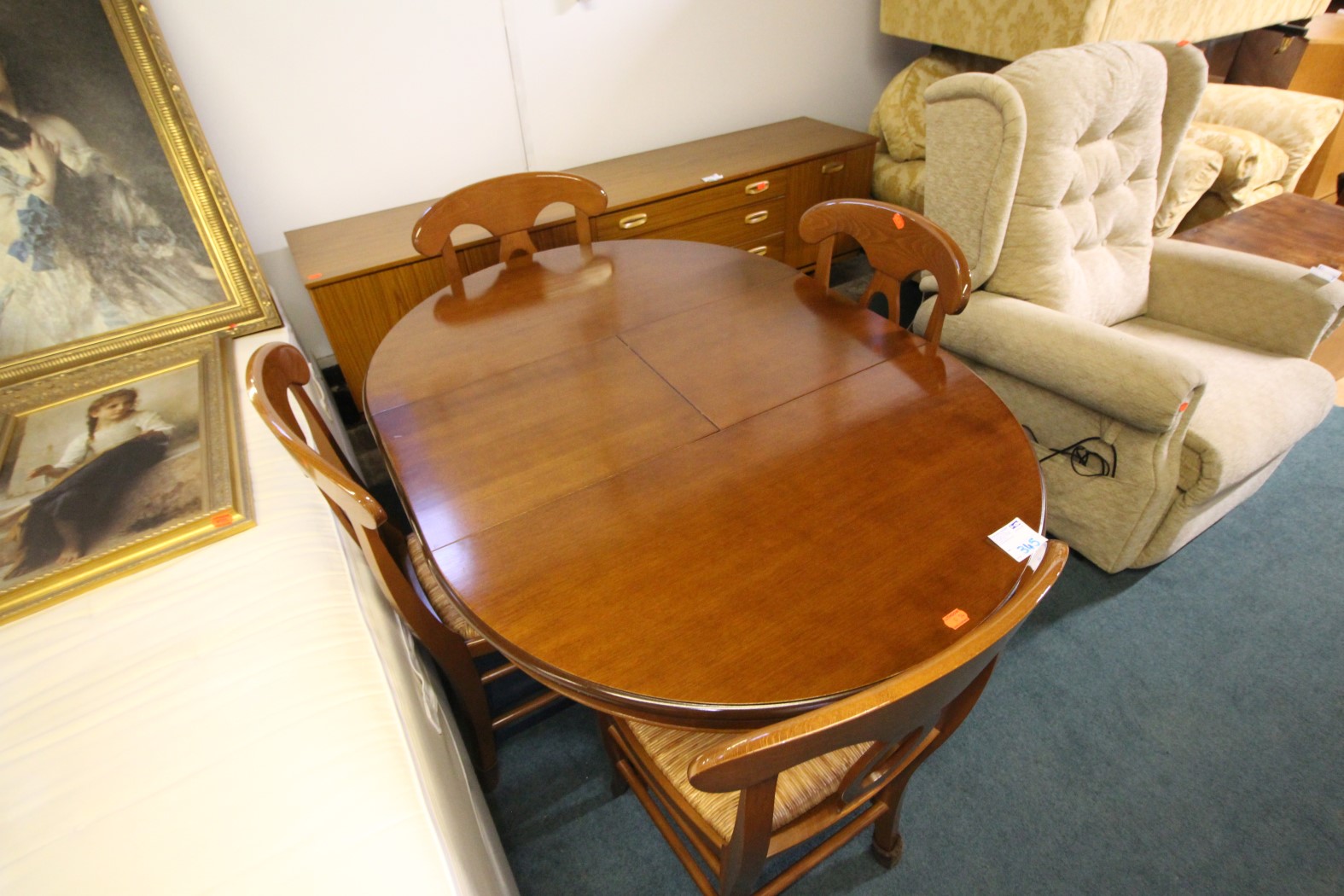 TEAK TABLE AND CHAIRS £40