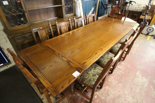 Oak table & chairs £140