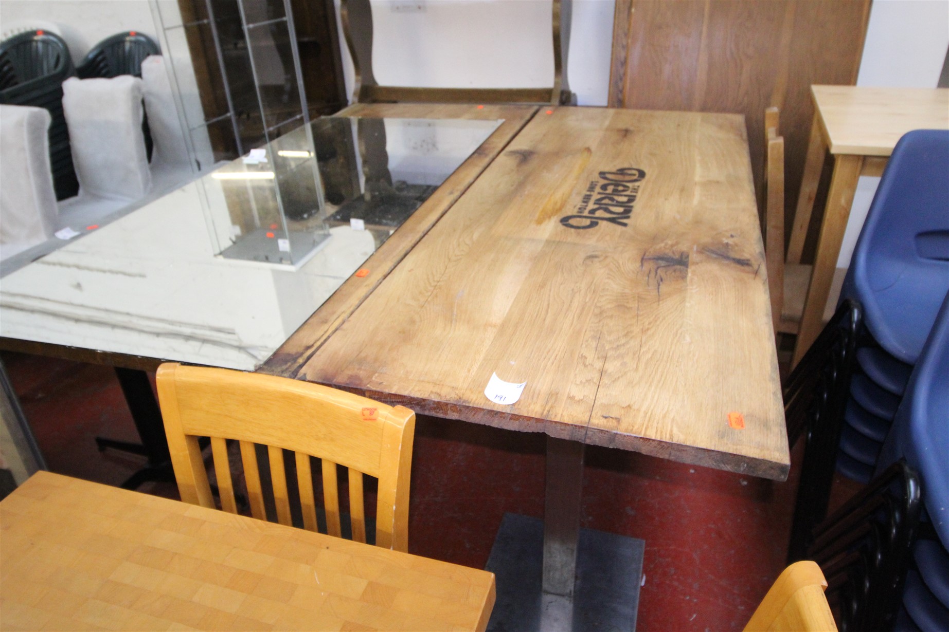2x Oak Bar Tables - £50