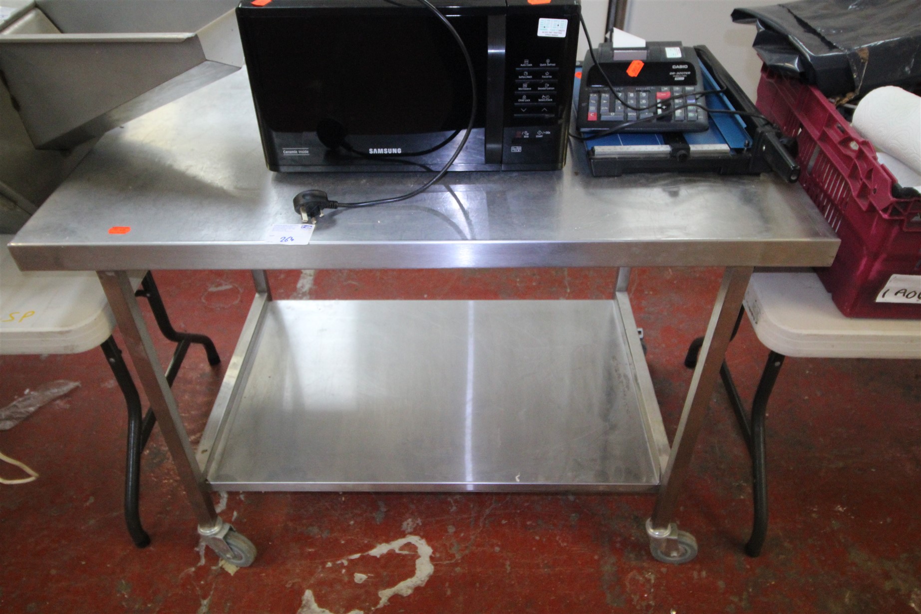 4' Stainless Steel Preparation Table - £85