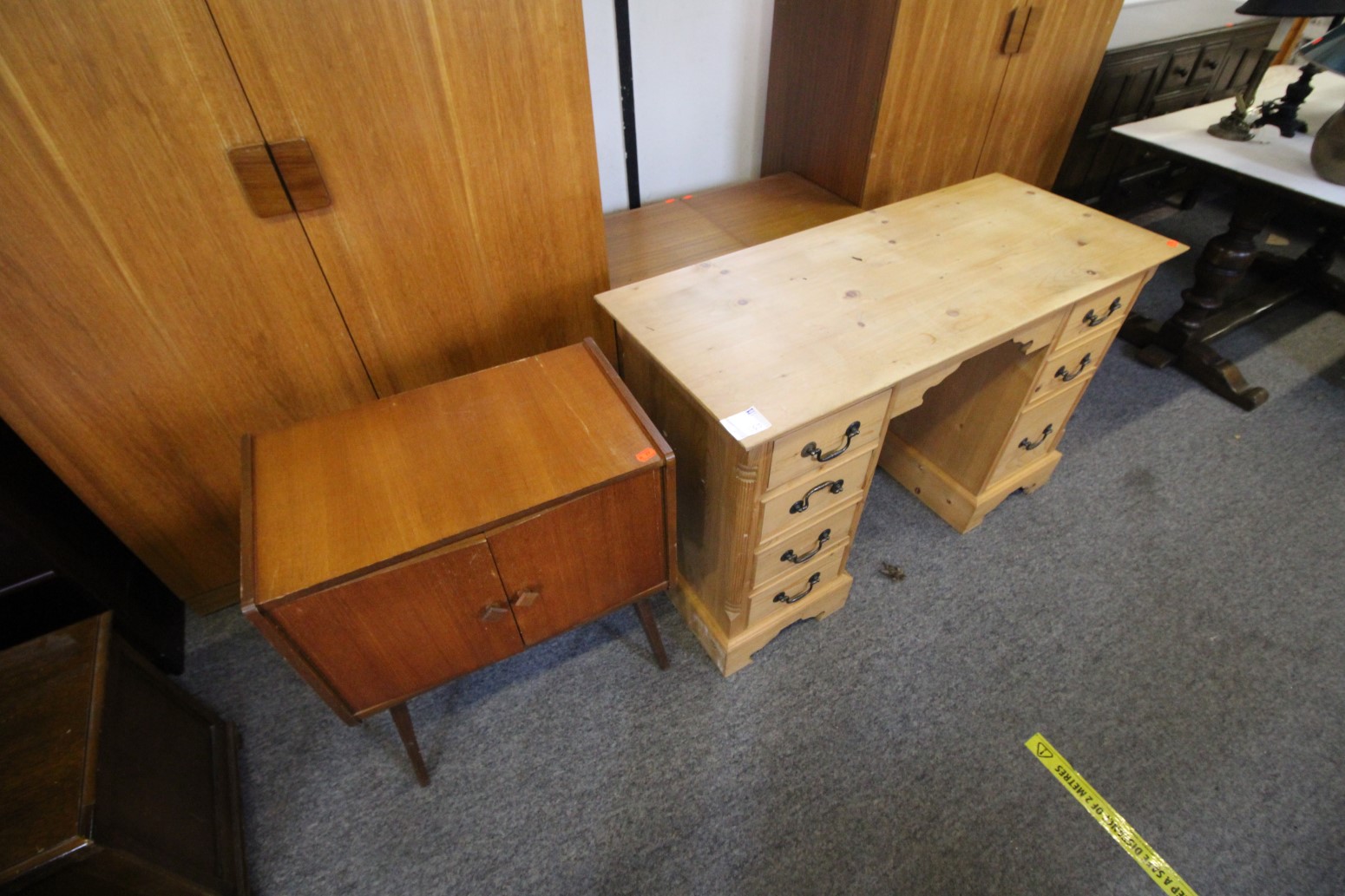 pine desk cabinet £85