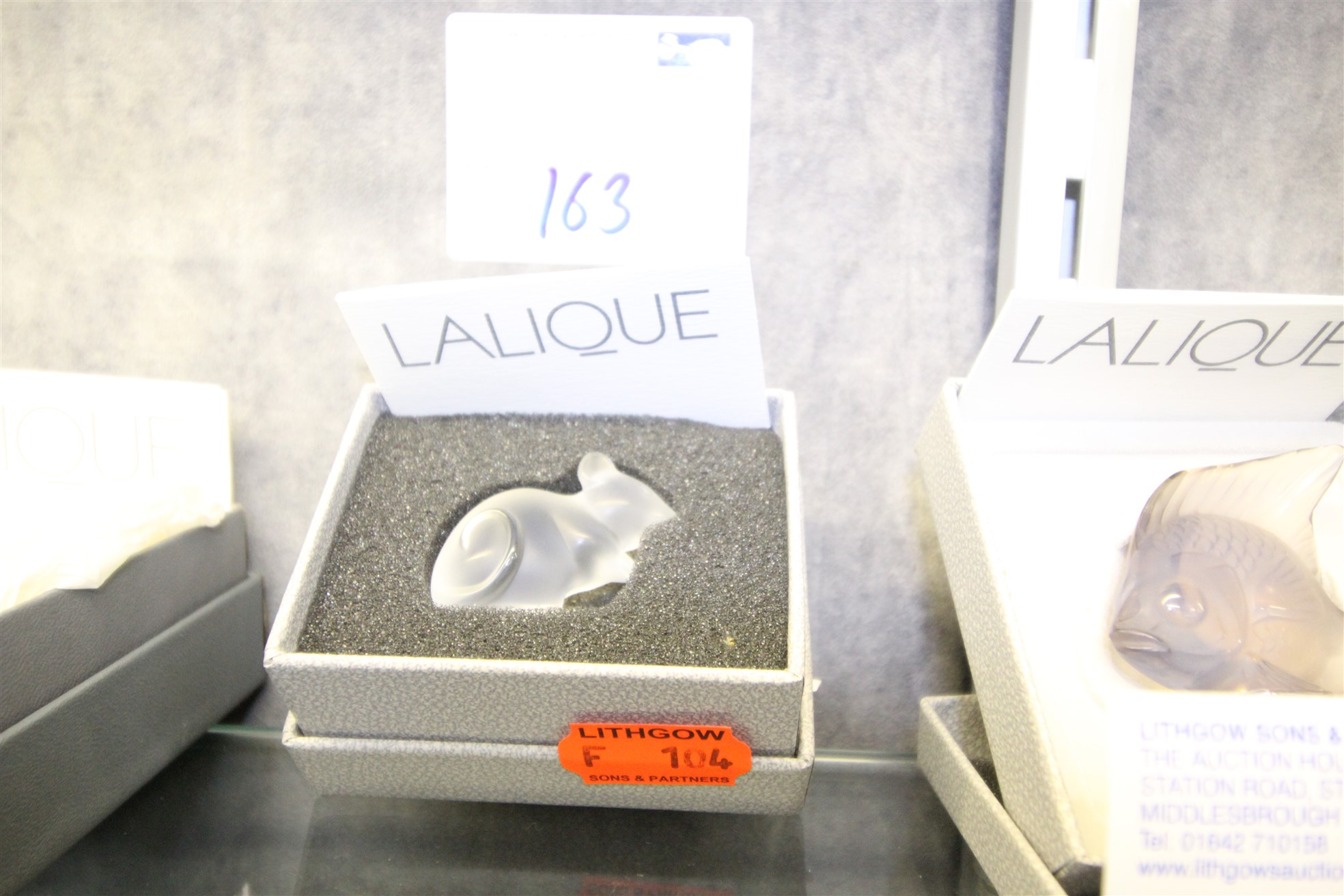 Lot 163 - Lalique Mouse - £55