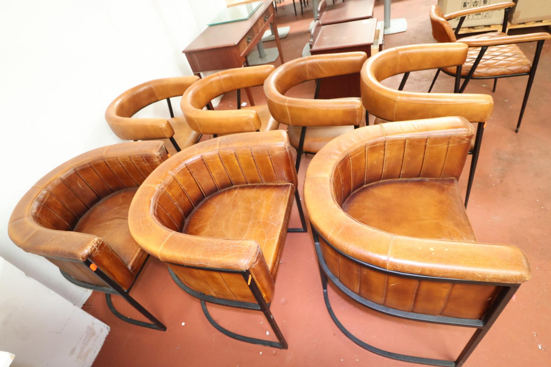Range of leather chairs in our catering auction on 7th Oct. Still open for entries.