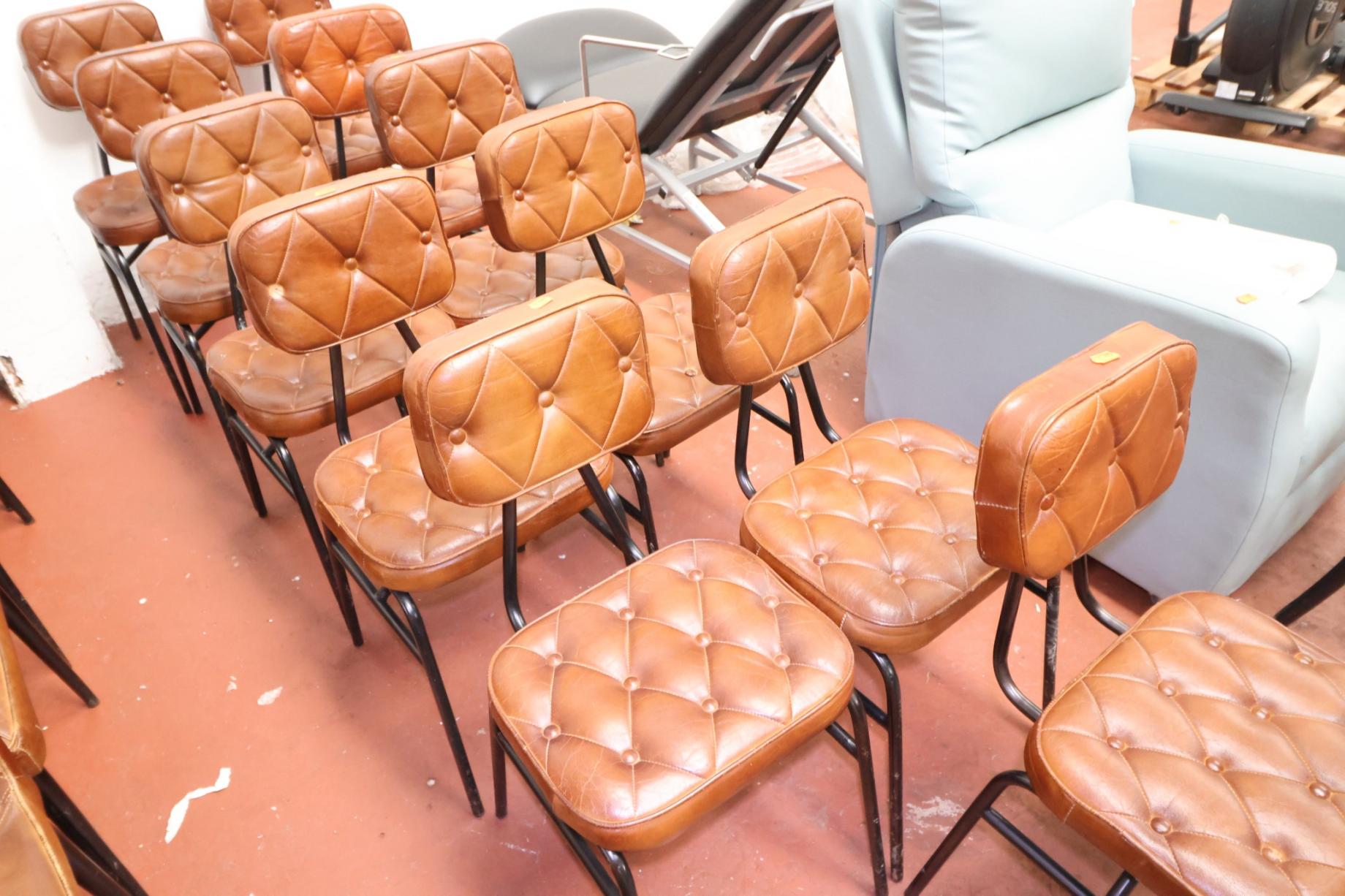 Leather chairs in our 7th Oct catering & trade furnishings auction. Open for entries.
