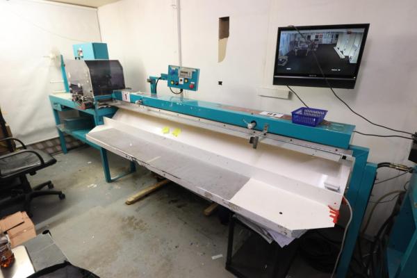 look out for 2 x Modra vertical blind slat cut punch & seal machines in out blind online auction sale 29 Sept 26.